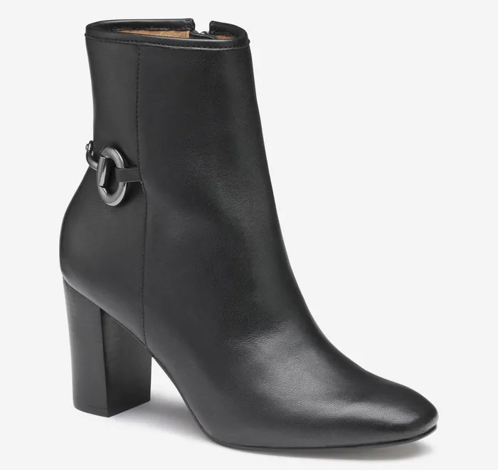JohnstonandMurphy Boots and Booties Charlotte Bit Bootie Black Glove Leather 8211 Women