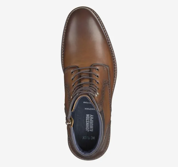 JohnstonandMurphy Boots Xc Flex Connelly Plain Toe Boot Tan Full Grain 8211 Men