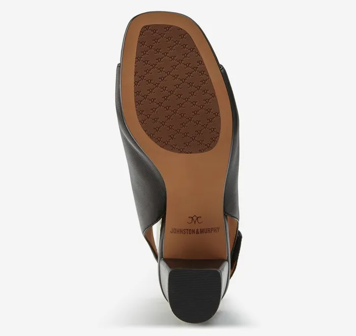 JohnstonandMurphy Heels and Platform Wedges Evelyn OpenToe Bootie Black Glove Leather 8211 Women JohnstonandMurphy Heels and Platform Wedges Evelyn OpenToe Bootie Black Glove Leather 8211 Women