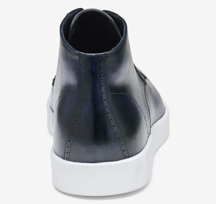 JohnstonandMurphy LaceUps Bolivar Plain Toe Boot Navy Handstained Calfskin 8211 Men JohnstonandMurphy LaceUps Bolivar Plain Toe Boot Navy Handstained Calfskin 8211 Men