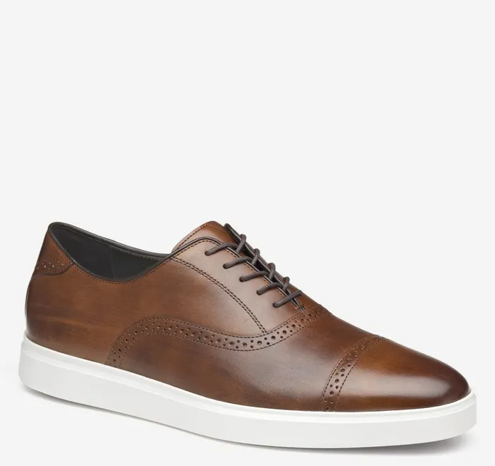JohnstonandMurphy LaceUps Brody Cap Toe Brown Handstained Full Grain 8211 Men JohnstonandMurphy LaceUps Brody Cap Toe Brown Handstained Full Grain 8211 Men