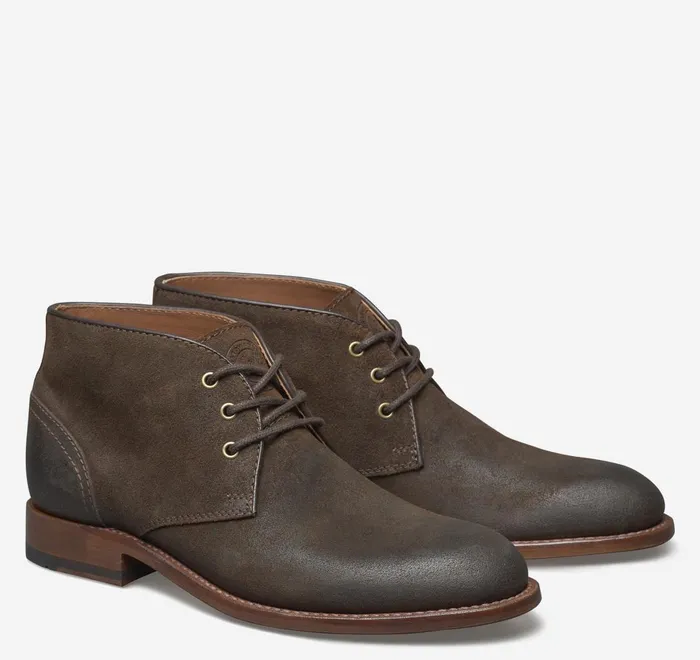 JohnstonandMurphy LaceUps Dudley Chukka Brown Waxed English Suede 8211 Men