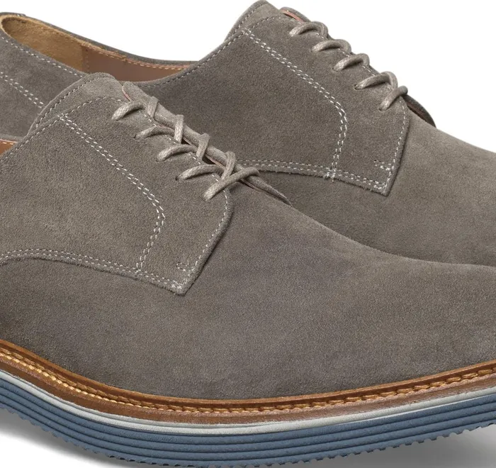 JohnstonandMurphy LaceUps Jenson Plain Toe Gray Italian Suede 8211 Men JohnstonandMurphy LaceUps Jenson Plain Toe Gray Italian Suede 8211 Men