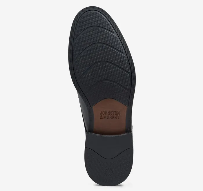 JohnstonandMurphy LaceUps Mason Cap Toe Black Full Grain 8211 Men