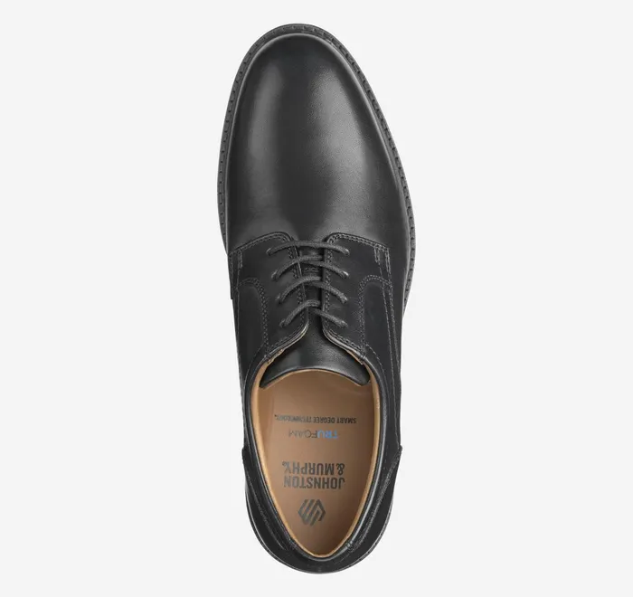 JohnstonandMurphy LaceUps Mason Plain Toe Black Full Grain 8211 Men JohnstonandMurphy LaceUps Mason Plain Toe Black Full Grain 8211 Men