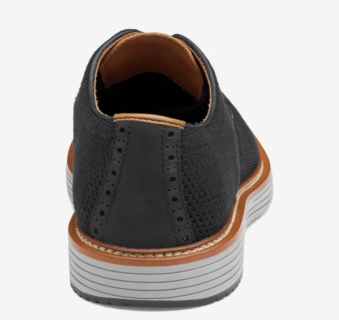 JohnstonandMurphy LaceUps Upton Knit Wingtip Black Knit 8211 Men