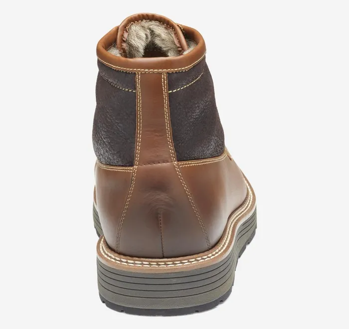 JohnstonandMurphy LaceUps Upton Lug Shearling Moc Toe Boot Dark Tan Waterproof Full Grain 8211 Men JohnstonandMurphy LaceUps Upton Lug Shearling Moc Toe Boot Dark Tan Waterproof Full Grain 8211 Men