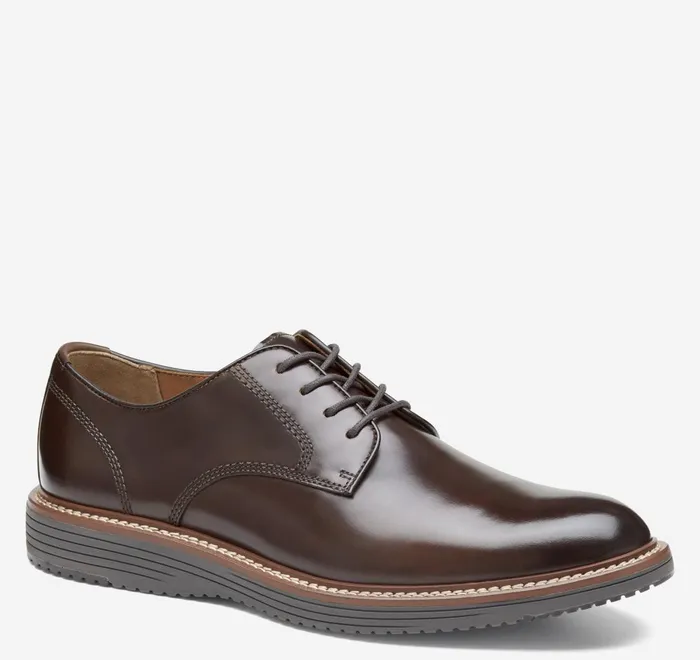 JohnstonandMurphy LaceUps Upton Plain Toe Mahogany Full Grain 8211 Men