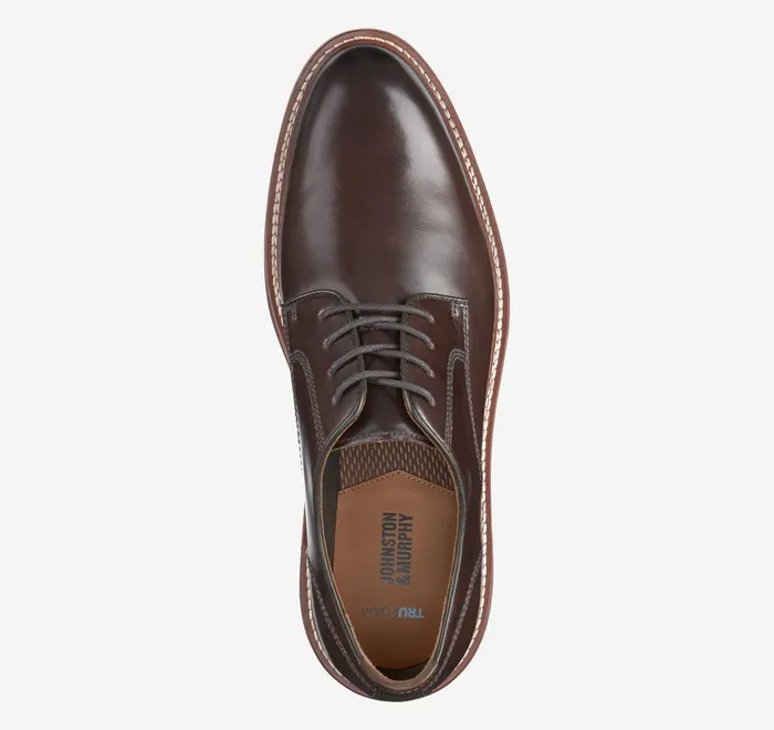 JohnstonandMurphy LaceUps Upton Plain Toe Mahogany Full Grain 8211 Men JohnstonandMurphy LaceUps Upton Plain Toe Mahogany Full Grain 8211 Men