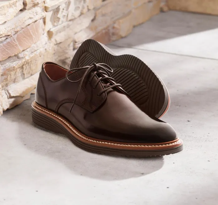 JohnstonandMurphy LaceUps Upton Plain Toe Mahogany Full Grain 8211 Men JohnstonandMurphy LaceUps Upton Plain Toe Mahogany Full Grain 8211 Men