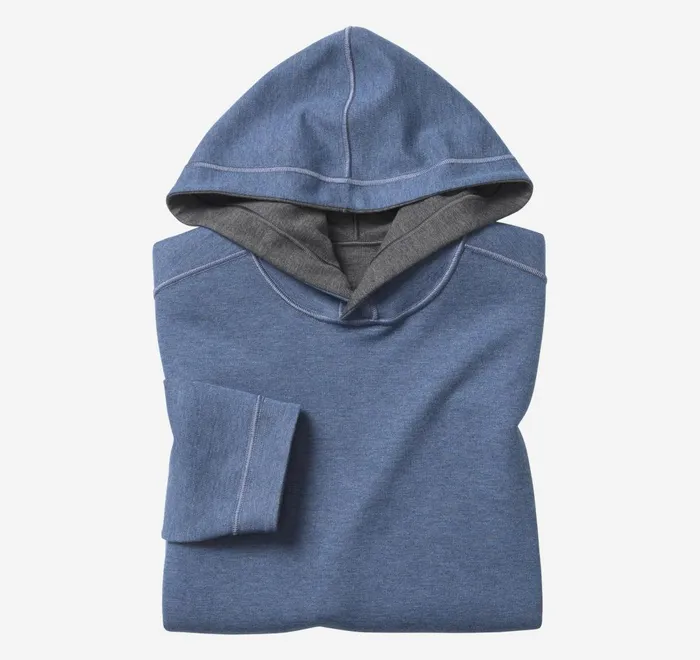JohnstonandMurphy Loungewear Reversible Knit Hoodie Charcoalblue 8211 Men JohnstonandMurphy Loungewear Reversible Knit Hoodie Charcoalblue 8211 Men