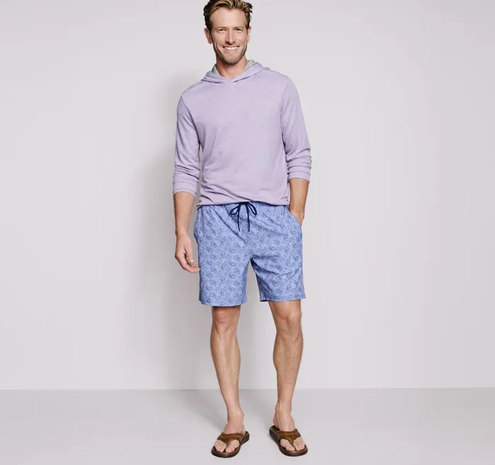 JohnstonandMurphy Loungewear Reversible Knit Hoodie Graylavender 8211 Men JohnstonandMurphy Loungewear Reversible Knit Hoodie Graylavender 8211 Men