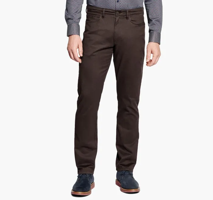 JohnstonandMurphy Pants and Jeans FivePocket Pants Brown 8211 Men