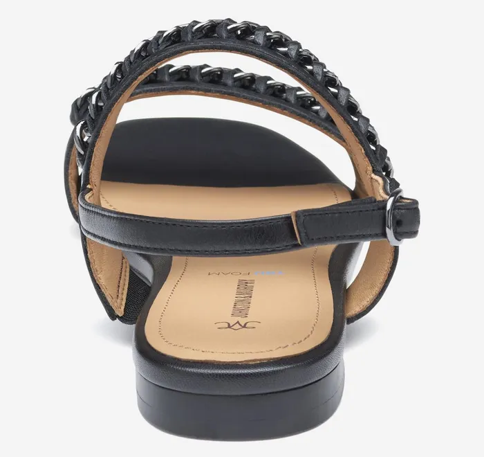 JohnstonandMurphy Sandals Lilly Chain Sandal Black Glove Leather 8211 Women JohnstonandMurphy Sandals Lilly Chain Sandal Black Glove Leather 8211 Women