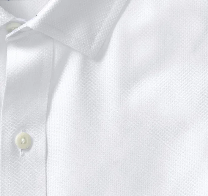 JohnstonandMurphy Shirts NonIron Dress Shirt White Solid Birdseye 8211 Men