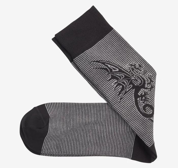 JohnstonandMurphy Socks Striped Socks Black Dragon 8211 Men