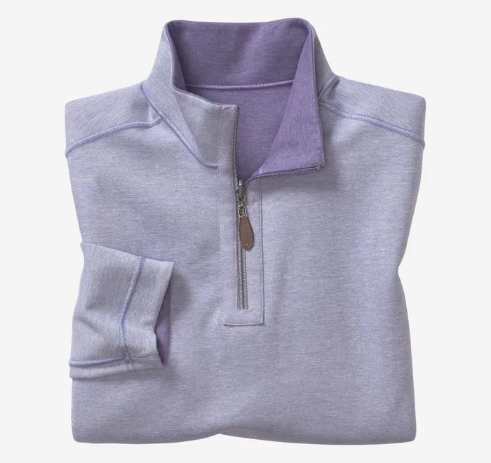 JohnstonandMurphy Sweaters and Knits Reversible Solid QuarterZip Purplelight Blue 8211 Men JohnstonandMurphy Sweaters and Knits Reversible Solid QuarterZip Purplelight Blue 8211 Men