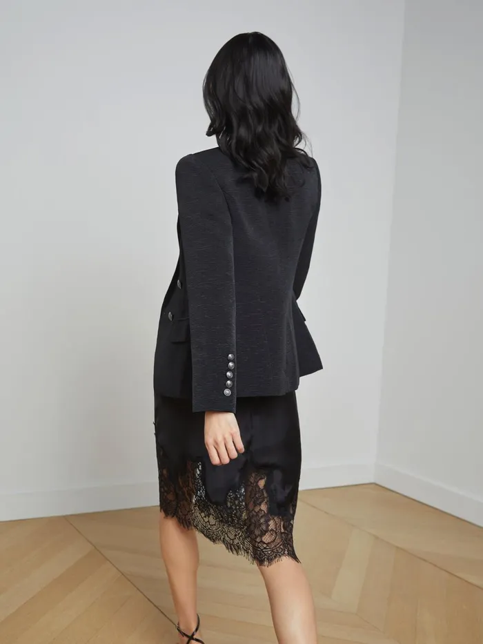 Kenzie Blazer Blackbrushed Gunmetal Women L039Agence Blazers and Jackets