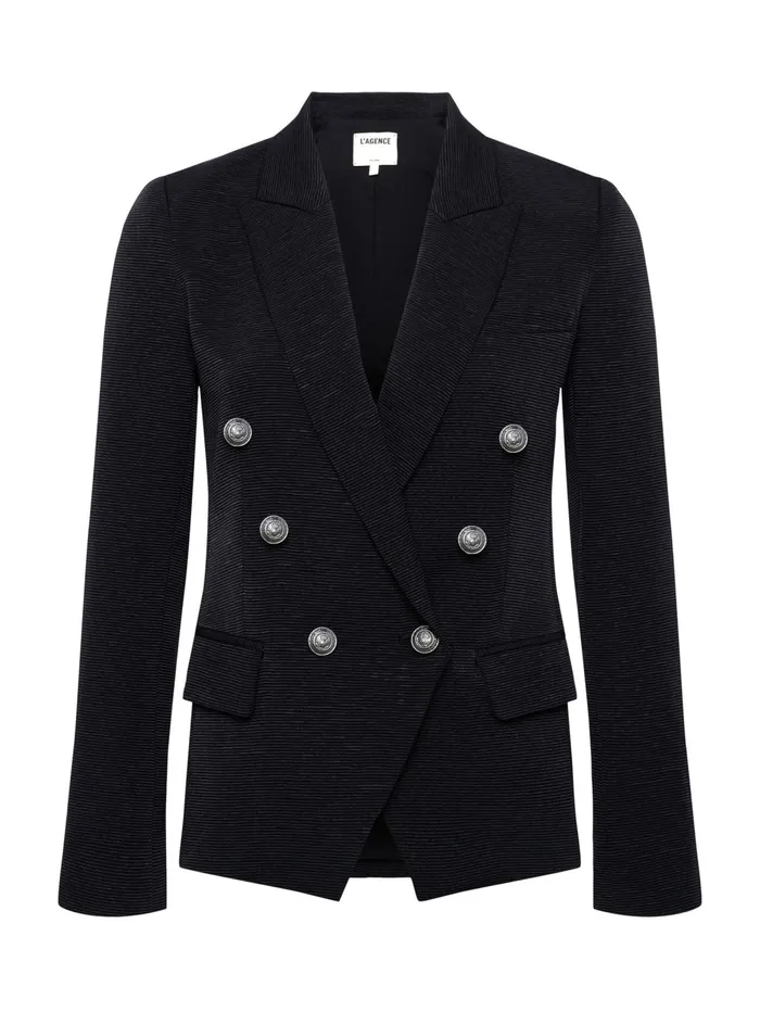 Kenzie Blazer Blackbrushed Gunmetal Women L039Agence Blazers and Jackets