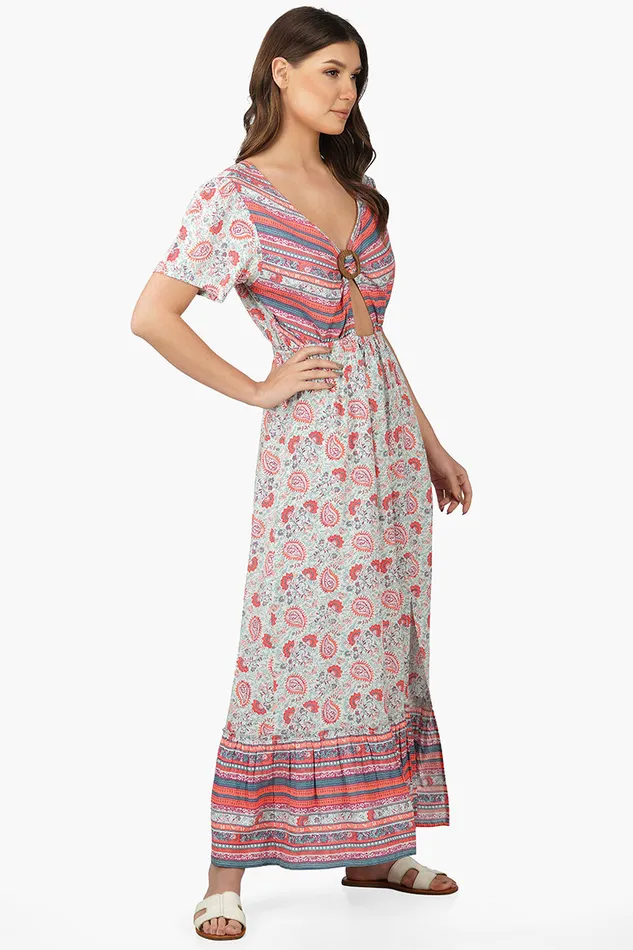 Kira Front Knot Maxi Dress Kira Front Knot Maxi Dress