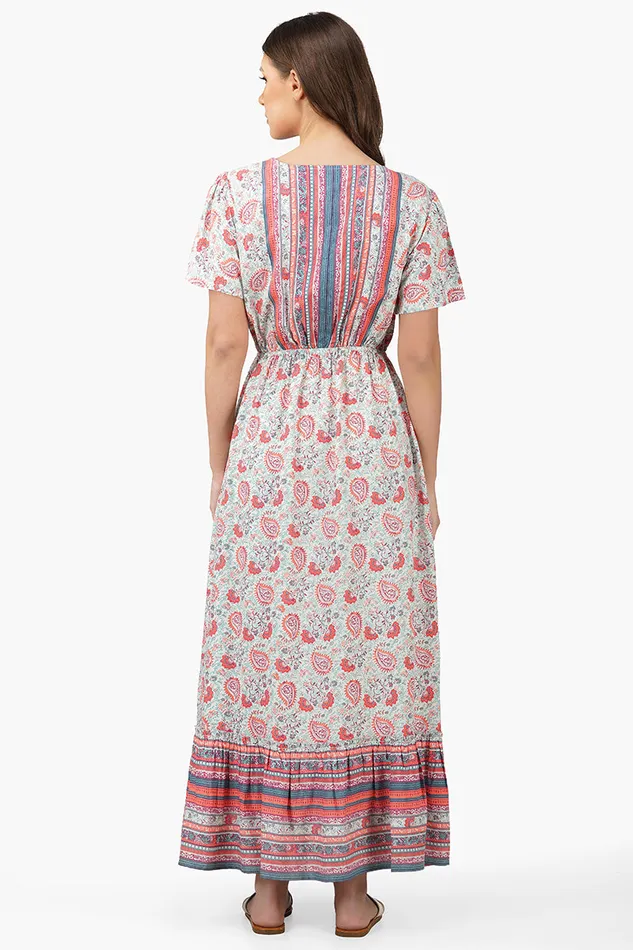 Kira Front Knot Maxi Dress Kira Front Knot Maxi Dress