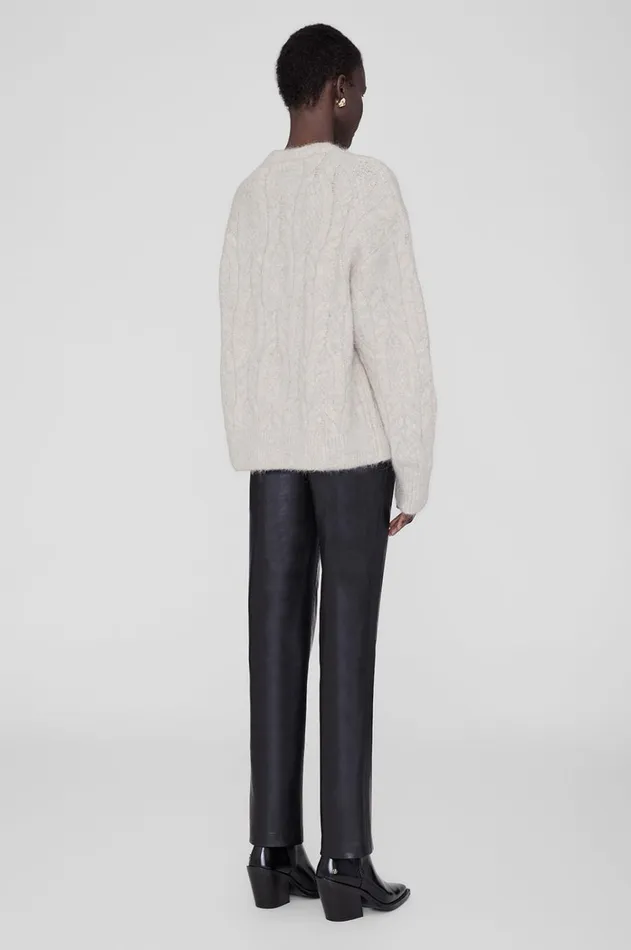 Knits Sweaters Women ANINE BING Marisol Sweater 8211 Light Oat