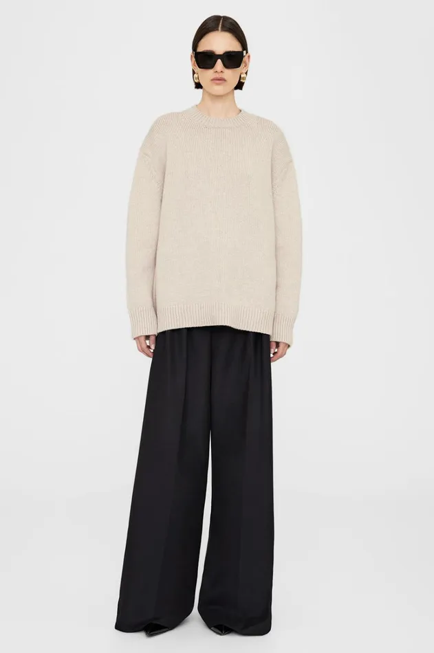 Knits Sweaters Women ANINE BING Rosie Sweater In Oatmeal ANINE BING