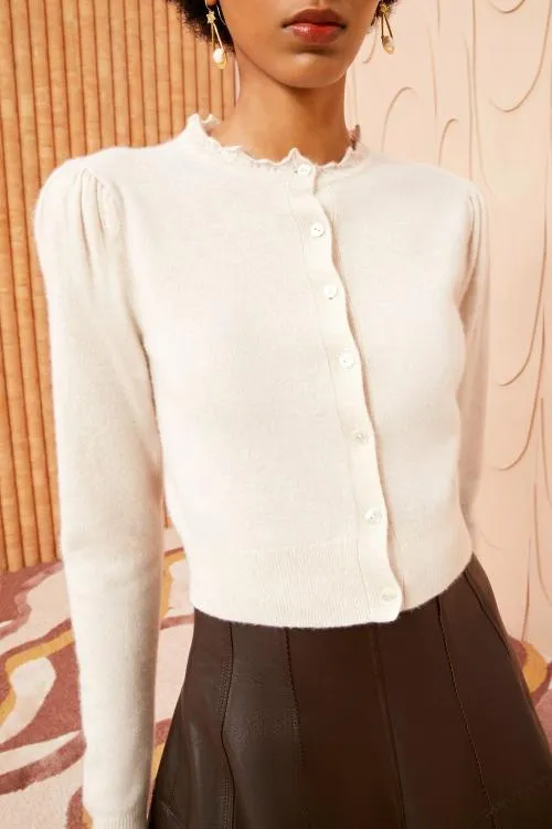 Knits Women Ulla Johnson Jana Cardigan Ivory Knits Women Ulla Johnson Jana Cardigan Ivory