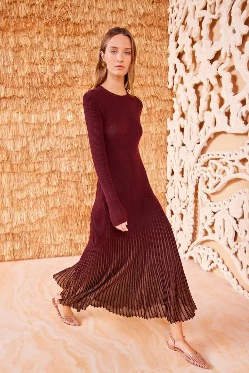 Knits Women Ulla Johnson Mila Dress Amaranthus Knits Women Ulla Johnson Mila Dress Amaranthus