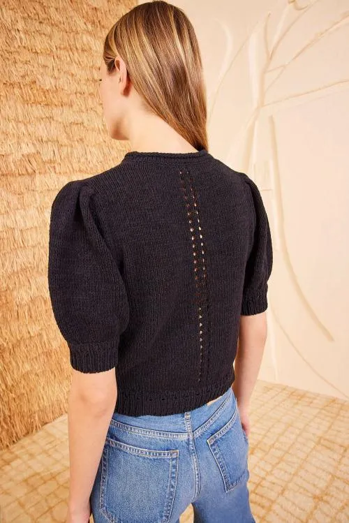 Knits Women Ulla Johnson Pia Top Noir Knits Women Ulla Johnson Pia Top Noir