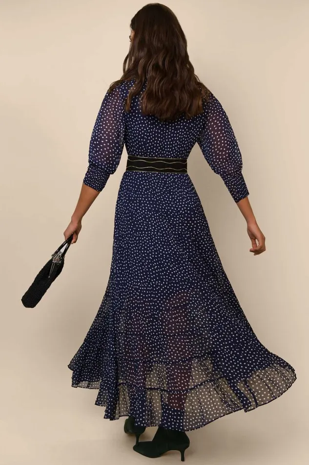 Kristen Polka Dot Navy Women RIXO Dresses Kristen Polka Dot Navy Women RIXO Dresses
