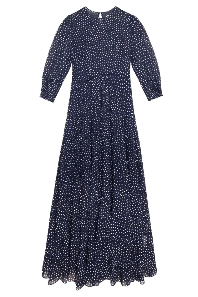Kristen Polka Dot Navy Women RIXO Dresses Kristen Polka Dot Navy Women RIXO Dresses