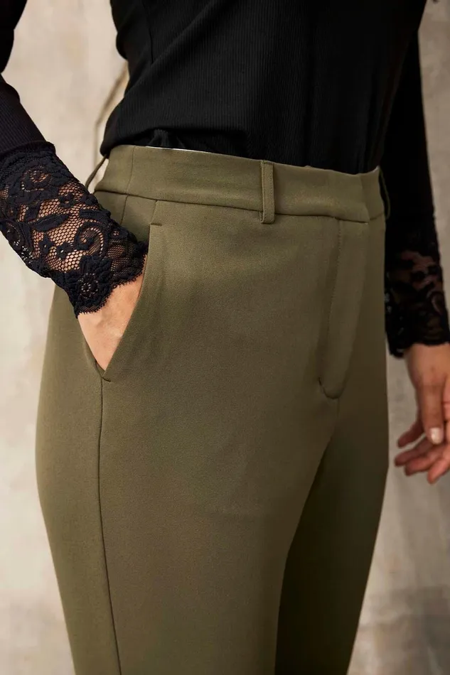 LEA PANTS 15537 682 Hunter Green 682 Women IN FRONT PANTS