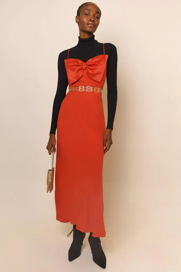 Leanna Red Women RIXO Dresses Leanna Red Women RIXO Dresses