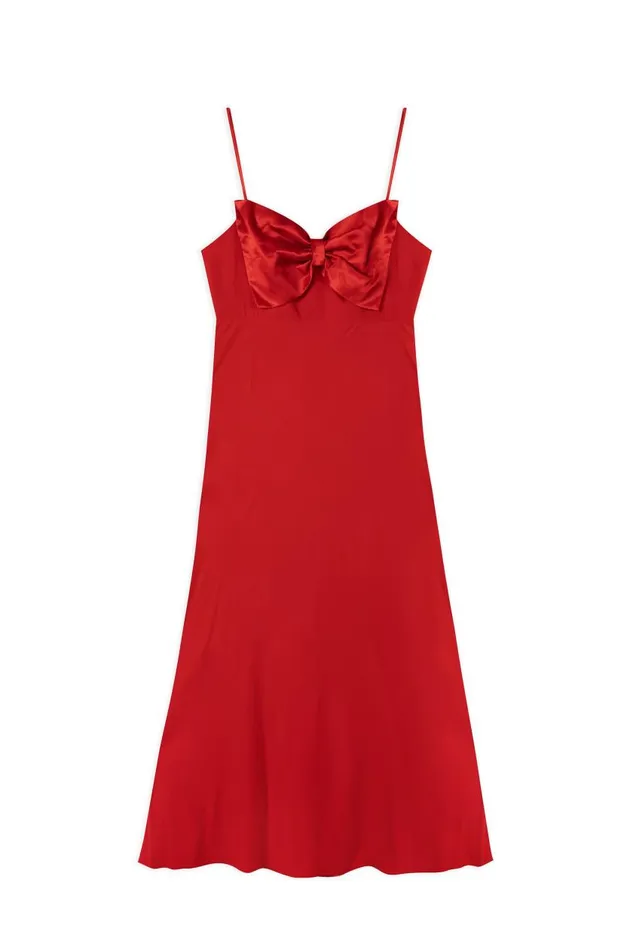 Leanna Red Women RIXO Dresses Leanna Red Women RIXO Dresses