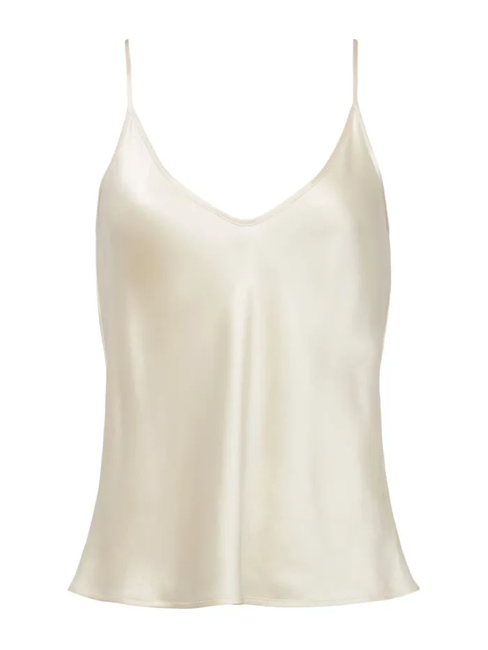 Lexi Silk Camisole Pearl Women L039Agence Blouses and Tops