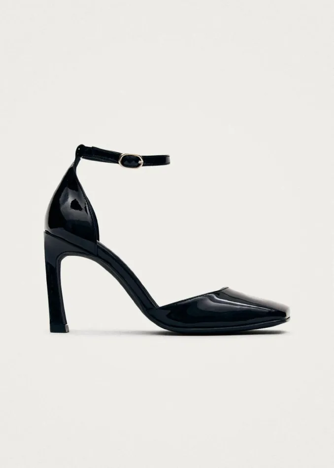 Liebe Onix Black Leather Pumps Women ALOHAS Heels