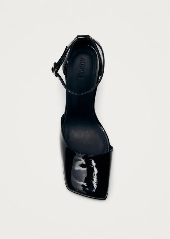 Liebe Onix Black Leather Pumps Women ALOHAS Heels
