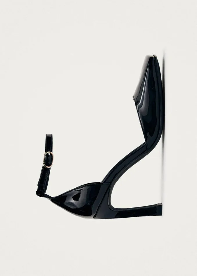 Liebe Onix Black Leather Pumps Women ALOHAS Heels