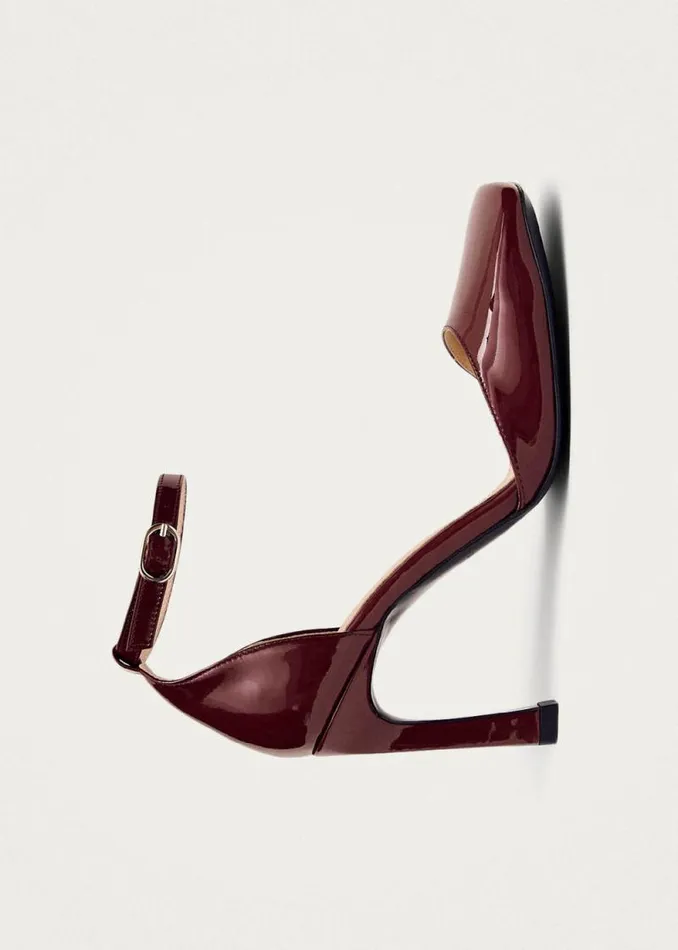 Liebe Onix Burgundy Leather Pumps Women ALOHAS Heels