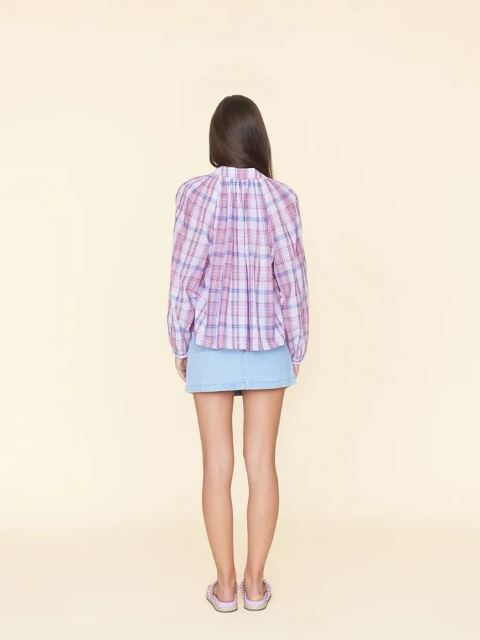 Light Blue Skylar Denim Skirt Women Skirts XRENA Light Blue Skylar Denim Skirt Women Skirts XRENA