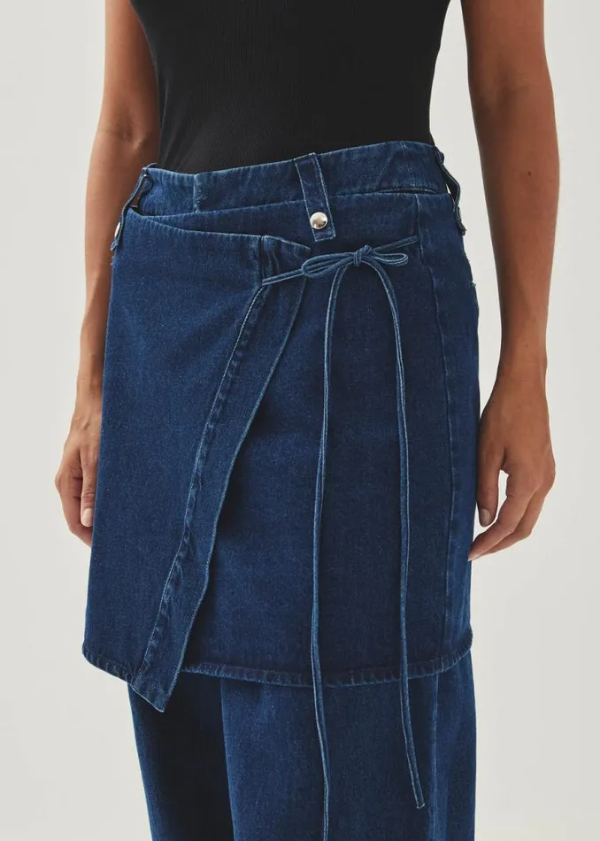 Liliana Blue Denim Trousers Women ALOHAS Pants