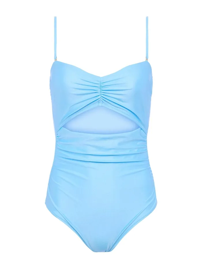 Lily OnePiece Swimsuit Sky Blue Women L039Agence Swimwear Lily OnePiece Swimsuit Sky Blue Women L039Agence Swimwear