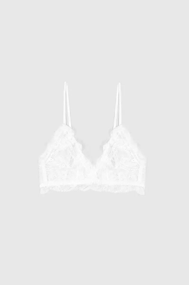Lingerie Women ANINE BING Lace Bra With Trim 8211 Ivory