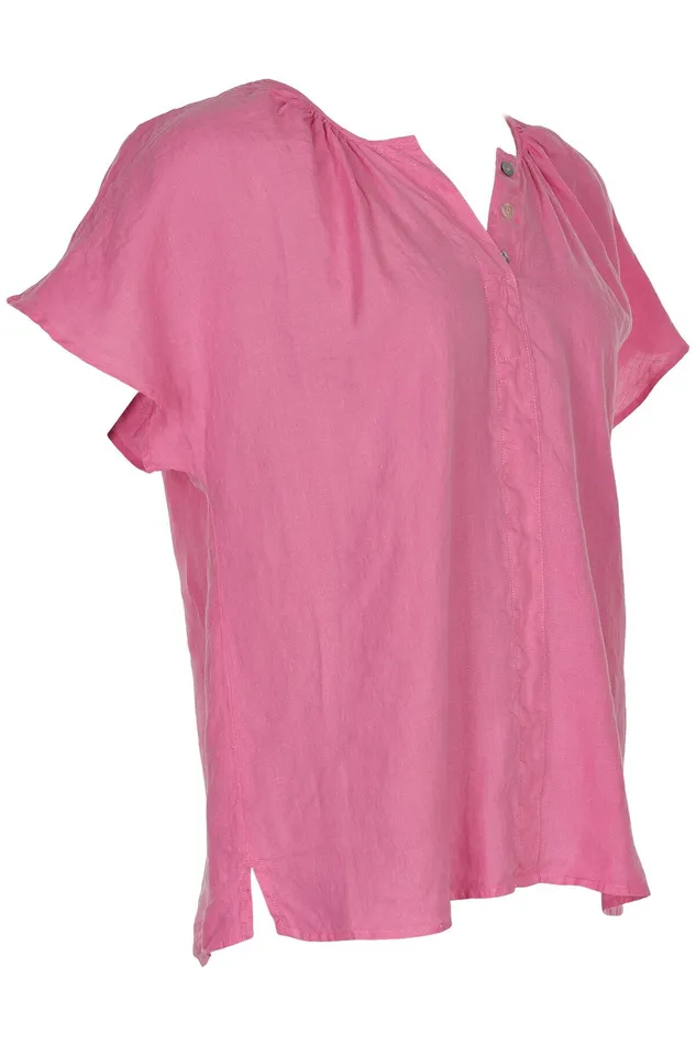 LINO BLOUSE 15035 221 Pink 221 Women IN FRONT TOPS TSHIRTS