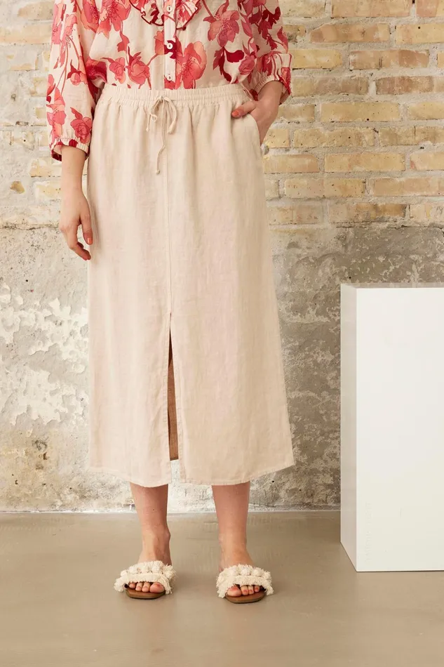 LINO SKIRT 16230 190 Nature 190 Women IN FRONT SKIRTS