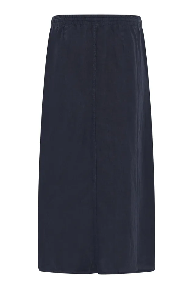 LINO SKIRT 16230 591 Navy 591 Women IN FRONT SKIRTS LINO SKIRT 16230 591 Navy 591 Women IN FRONT SKIRTS