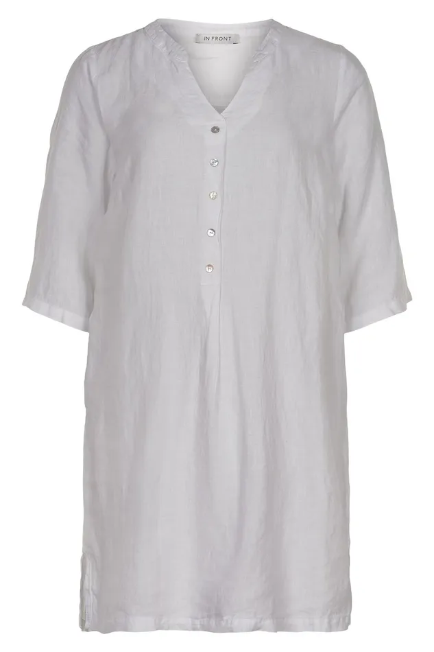 LINO TUNIC 15044 010 White 010 Women IN FRONT DRESSES