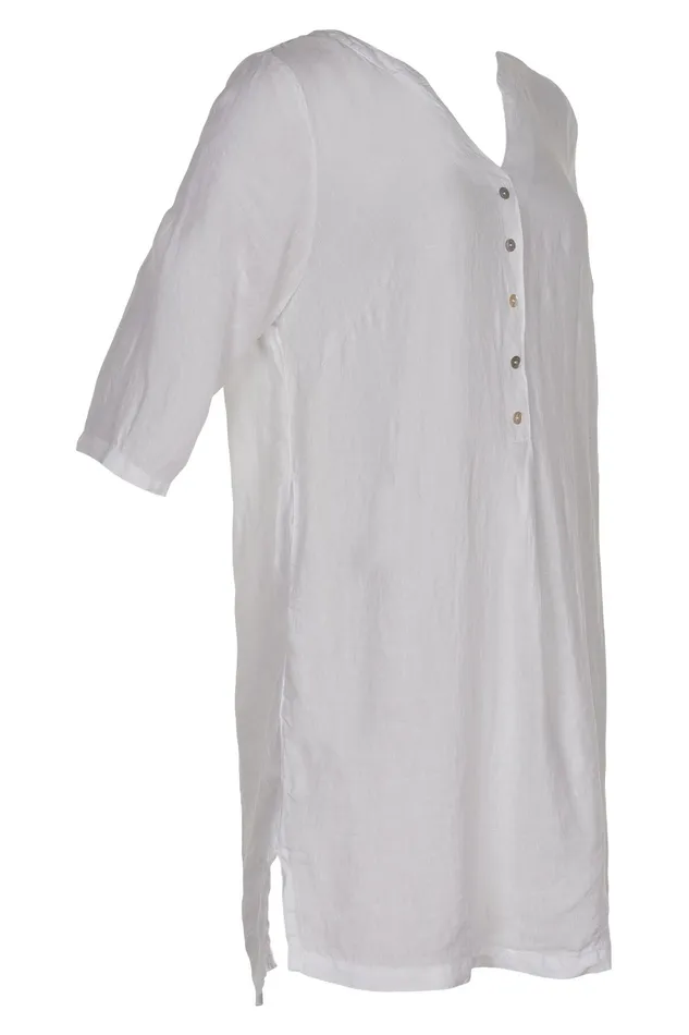 LINO TUNIC 15044 010 White 010 Women IN FRONT DRESSES