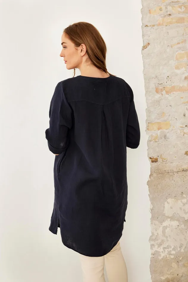 LINO TUNIC 16236 591 Navy 591 Women IN FRONT DRESSES